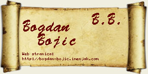 Bogdan Bojić vizit kartica